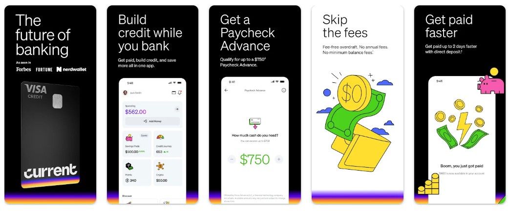 cash advance app like moneylion - Current