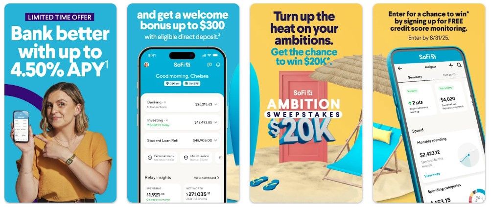 cash advance app like moneylion - SoFi