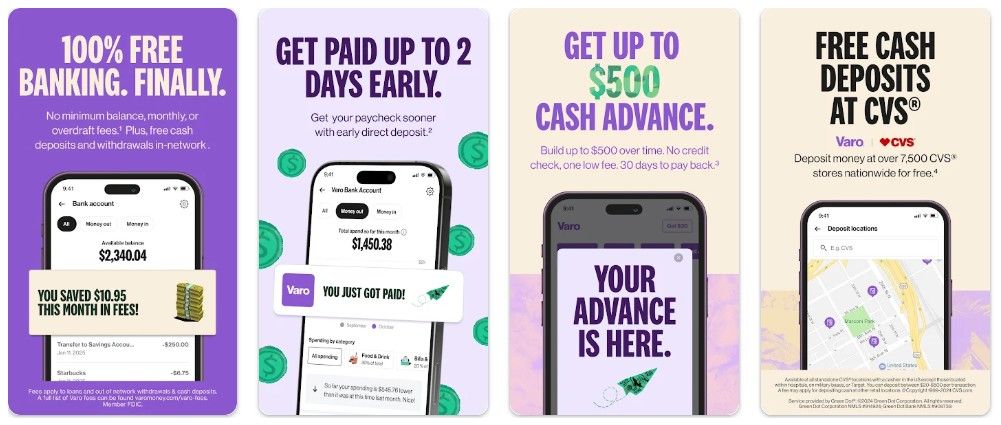 cash advance app like moneylion - Varo